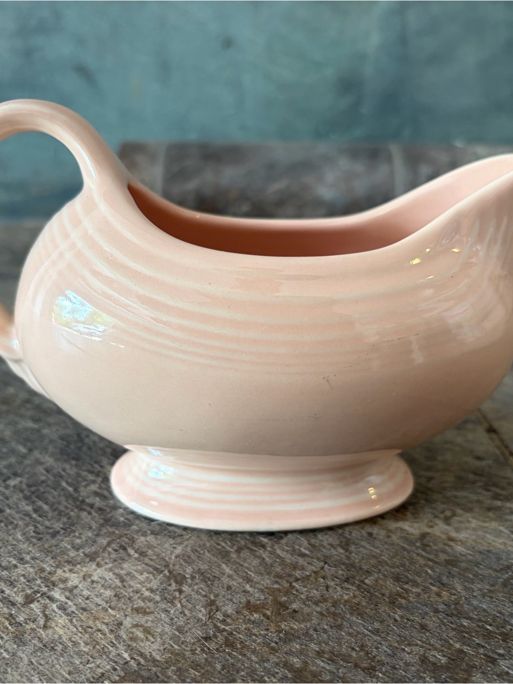 Fiestaware Apricot Ceramic Gravy Boat